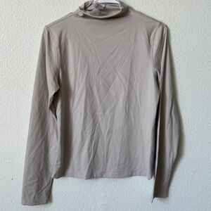 Yogalicious Taupe Mock Neck Top